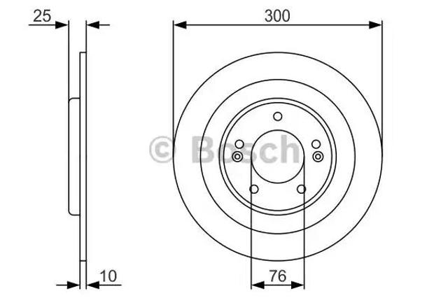 Задний дисковый тормоз 0986479A46 BOSCH