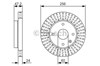 Тормоз дисковый передний 0986479A54 BOSCH