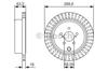 Задний дисковый тормоз 0986479A83 BOSCH