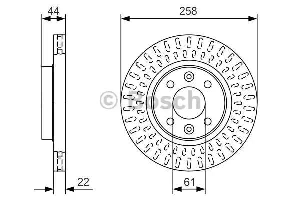 0986479A86 BOSCH Передние тормозные диски купить в Ирпень