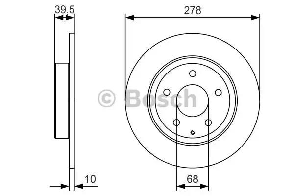 0986479C22 BOSCH Тормозные диски купить в Киев