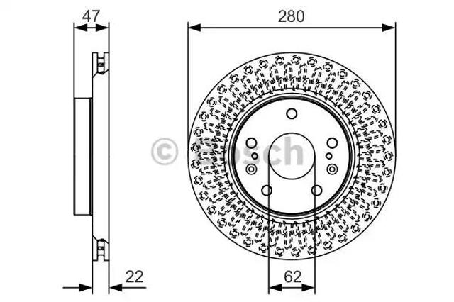 0986479C40 BOSCH Диск тормозной передний купить в Сумы