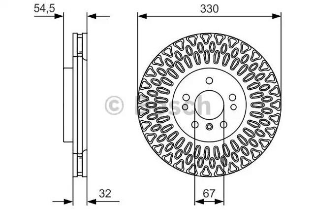 BOSCH 0986479D08 Передние тормозные диски в наличии Одесса
