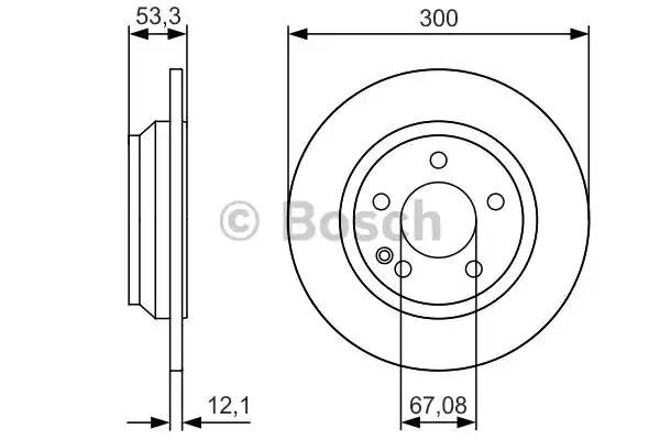 0986479D12 BOSCH Тормозные диски купить в Одесса