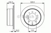 Диск тормозной задний 0986479R15 BOSCH