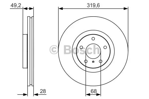 BOSCH 0986479R22 Передние тормозные диски в наличии Ирпень