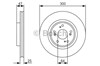 Диск тормозной передний 0986479R24 BOSCH