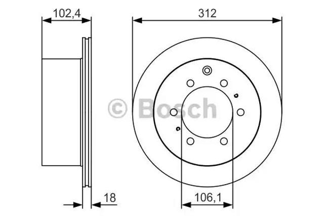 BOSCH 0986479R57 Тормозные диски в наличии Чернигов