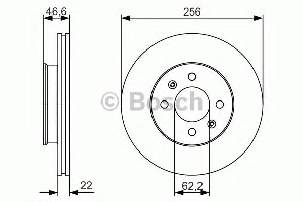 BOSCH 0986479R77 Передние тормозные диски в наличии Одесса