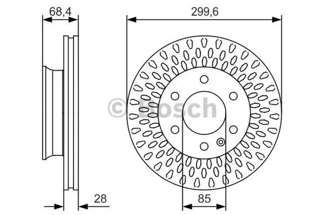 Ротор тормозной 0986479R78 BOSCH