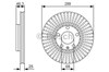 Тормоз дисковый передний 0986479R82 BOSCH