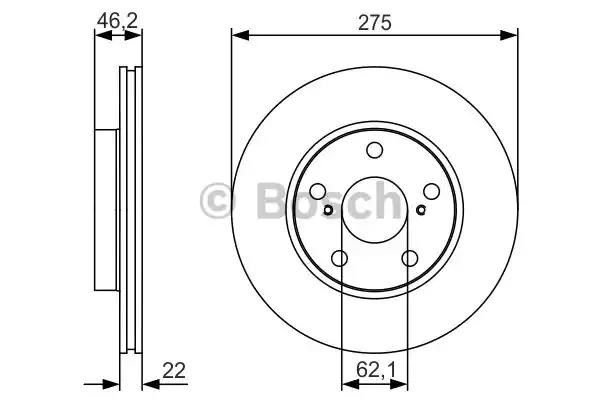 0986479R97 BOSCH Диск тормозной передний купить в Николаев