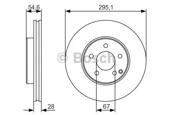 BOSCH 0986479R99 Диск тормозной передний в наличии Харьков