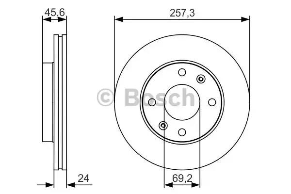 Ротор тормозной 0986479S03 BOSCH