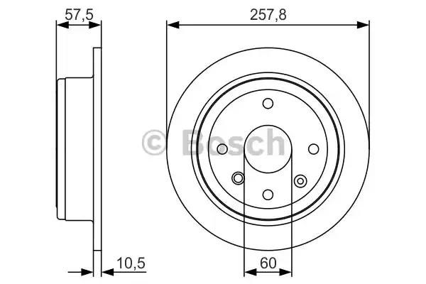 Дисковый тормоз 0986479S08 BOSCH
