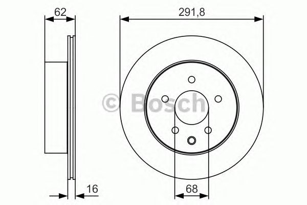 0986479S31 BOSCH Диск тормозной задний купить в Запорожье
