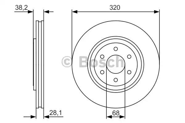 0986479S35 BOSCH Передние тормозные диски купить в Николаев