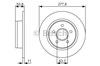 Тормозной диск 0986479S51 BOSCH