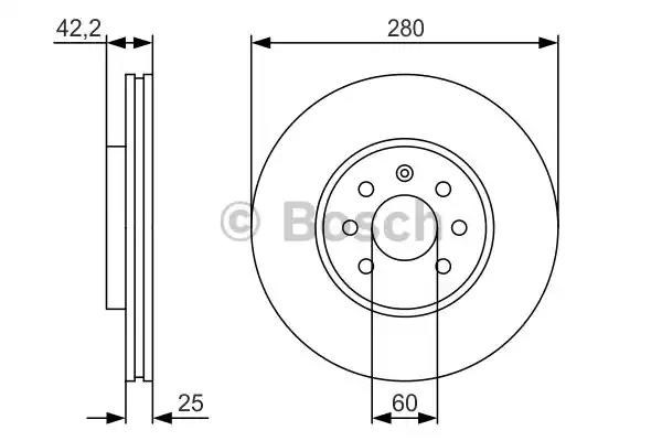 Ротор тормозной 0986479S55 BOSCH