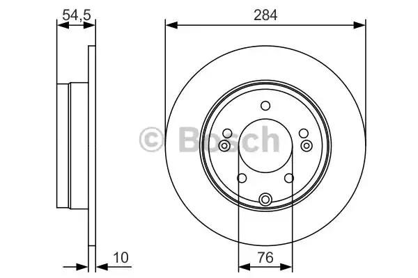 BOSCH 0986479T49 Диск тормозной задний в наличии Запорожье