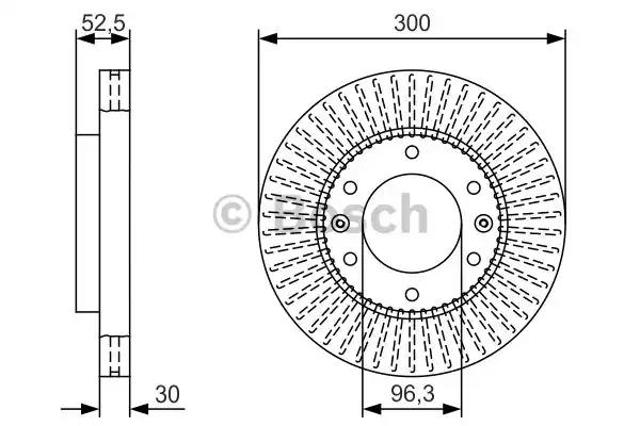 Ротор тормозной 0986479T88 BOSCH