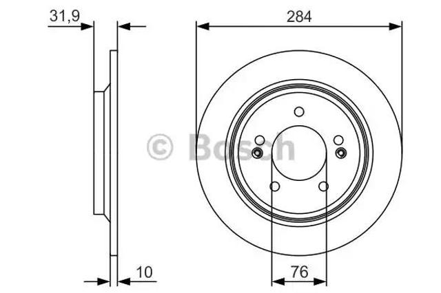 BOSCH 0986479V09 Тормозные диски в наличии Ирпень