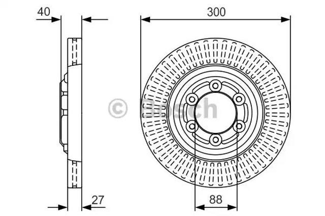 Тормоз дисковый передний 0986479V29 BOSCH
