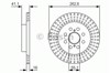 Задний тормозной диск 0986479V35 BOSCH