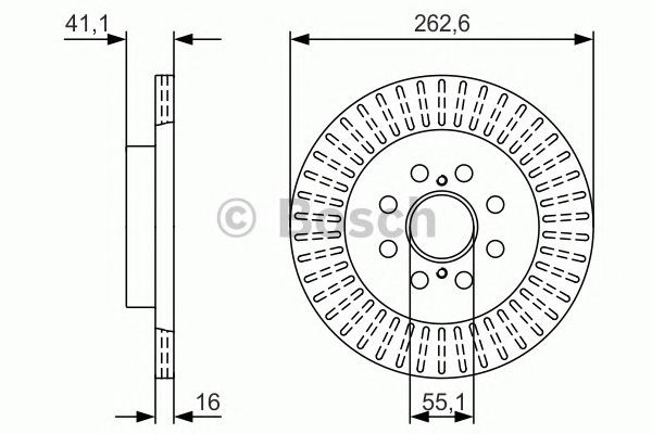 BOSCH 0986479V35 Тормозные диски в наличии Винница