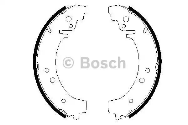 Барабанные тормозные колодки 0986487217 BOSCH