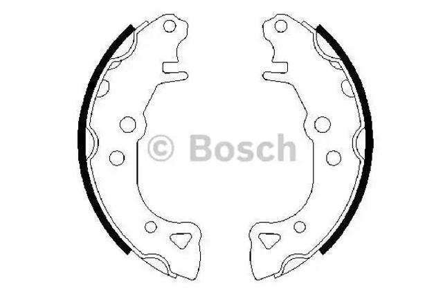 Колодки тормозные задние, барабанные 0986487252 BOSCH