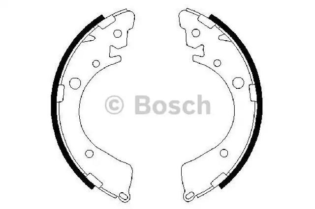 0986487323 BOSCH Задние барабанные колодки купить в Харьков