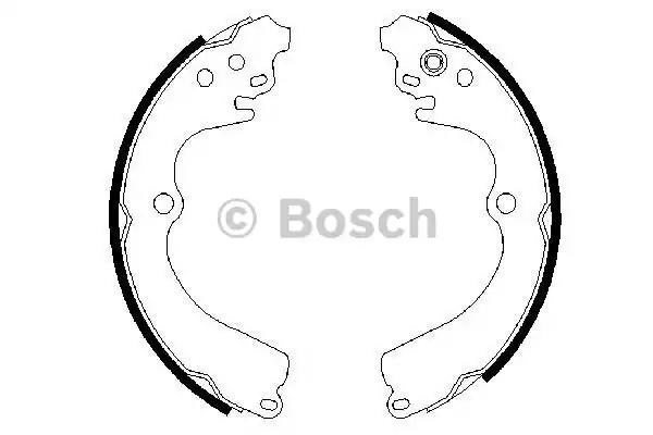 0986487463 BOSCH Задние барабанные колодки купить в Запорожье