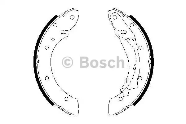 0986487552 BOSCH Задние барабанные колодки купить в Житомир