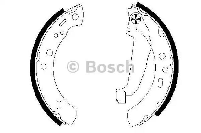 Тормоза рабочие задние ножные и тормозные барабаны 0986487604 BOSCH