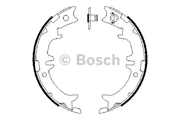 BOSCH 0986487615 Колодки ручника (стояночного тормоза) в наличии Павлоград