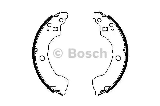 Барабанные тормозные колодки 0986487691 BOSCH