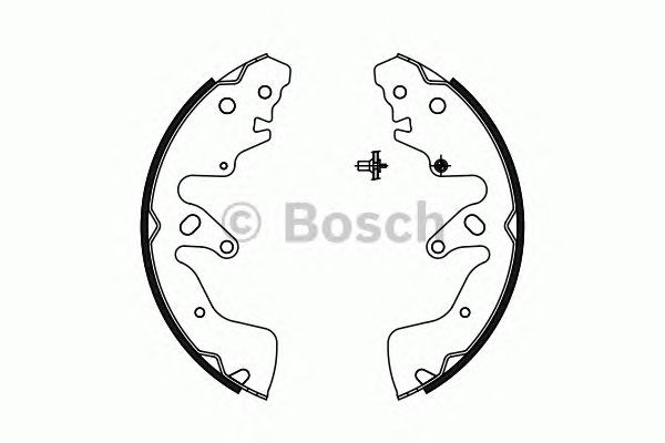 0986487756 BOSCH Колодки тормозные задние барабанные купить в Харьков