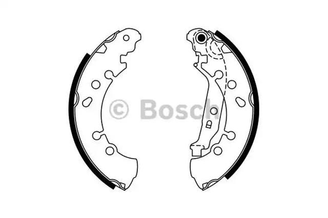 BOSCH 0986487759 Колодки тормозные задние барабанные в наличии Чернигов