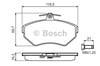 Колодки 0986494010 BOSCH