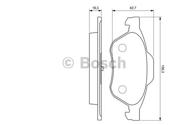 0986494034 BOSCH Колодки тормозные передние дисковые купить в Тернополь