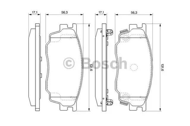Тормозные колодки 0986494078 BOSCH