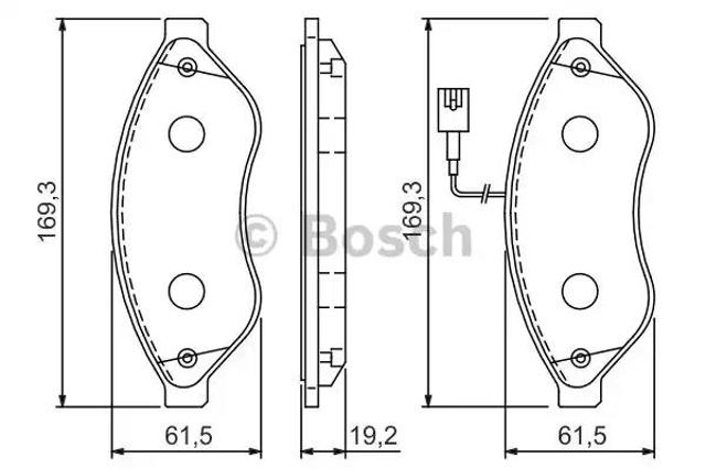 Передние тормозные колодки Peugeot Boxer 3