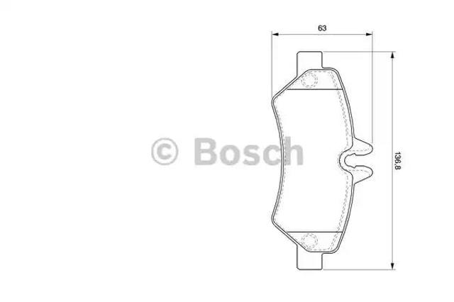 Задние колодки 0986494123 BOSCH