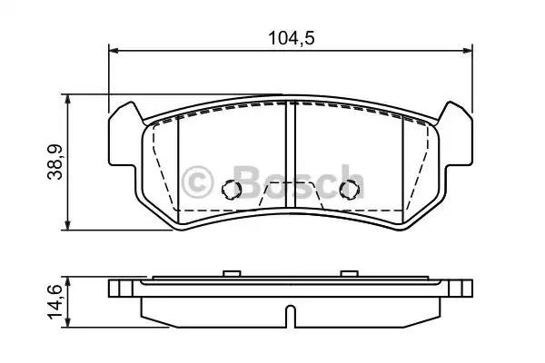 BOSCH 0986494133 Задние тормозные колодки в наличии Ирпень