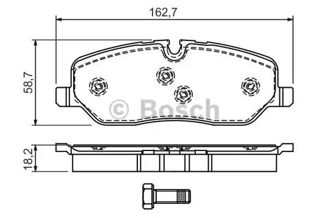 BOSCH 0986494147 Колодки тормозные передние дисковые в наличии Полтава