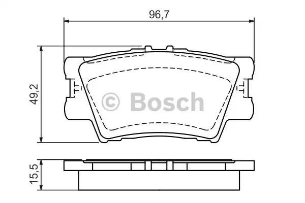 BOSCH 0986494154 Колодки тормозные задние дисковые в наличии Каменское