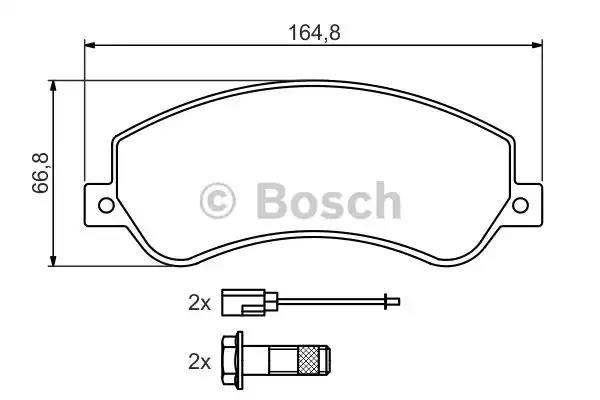 BOSCH 0986494170 Колодки тормозные передние дисковые в наличии Черкассы