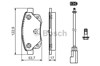 Комплект задних колодок 0986494171 BOSCH