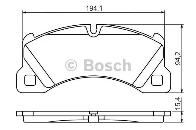 Тормозные колодки 0986494206 BOSCH